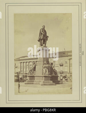 1594 Széchenyi István (Ferenc József) tér, Széchenyi István szobra József (Engel, 1880). - Budapest, Fortepan 82263 Stockfoto