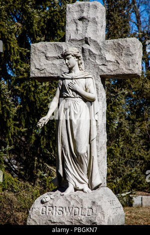 Elm Grove Friedhof, im viktorianischen Stil, im Jahre 1853 gegründet. Stockfoto