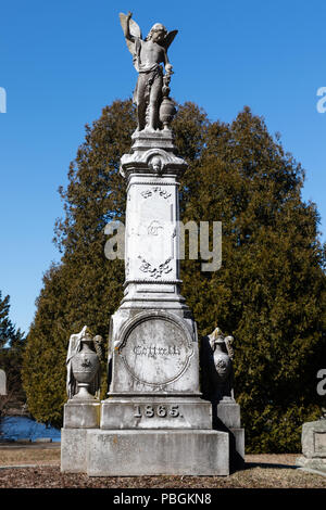 Elm Grove Friedhof, im viktorianischen Stil, im Jahre 1853 gegründet. Stockfoto