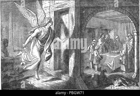 1628 Der zerstörende Engel geht durch Ägypten Stockfoto