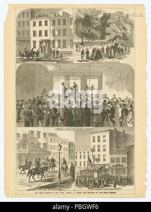 1630 Der Entwurf - Szenen in New York, 19. August während der Ausarbeitung im sechsten Bezirk (Nypl b 13476047-EM 11737) Stockfoto