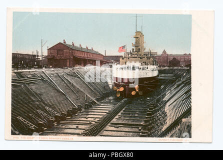 1640 Die große Trockendock (Werft), Newport News, Virginia (Nypl b 12647398-68166) Stockfoto