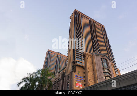 Stadtbild von Kuala Lumpur - Time Square Stockfoto