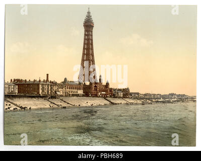 1691 Die Promenade und Turm von North Pier, Blackpool, England - LCCN 2002696386 Stockfoto