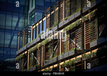 Manchester City Centre Neubaugebietes Spinningfields entfernt das Feld, eine neue 'urbane Oase "Allied London in Hardman Platz vier - Geschichte Die Ivy Restaurant Stockfoto