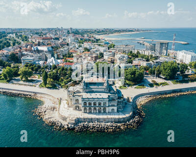 Luftaufnahme von Constanta Skyline der Stadt in Rumänien Stockfoto