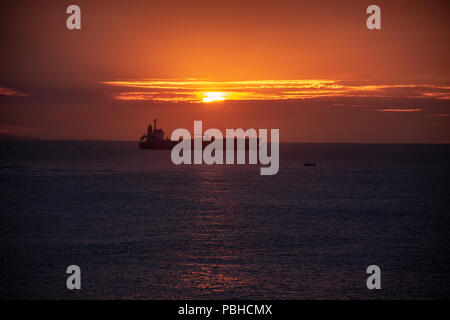 Nobbys beach Newcastle, sunrise Stockfoto