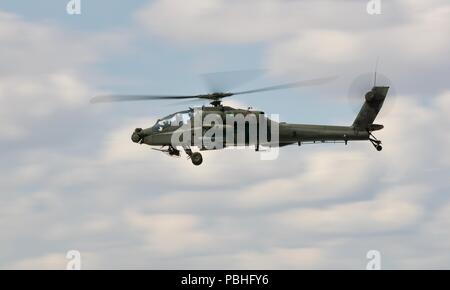 Royal Netherlands Air Force AH-64D Apache an der Royal International Air Tattoo 2018 Stockfoto