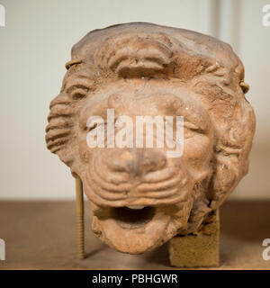 DION, Griechenland - Mar 22, 2015: Archäologisches Museum von Dion, Pieria, Zentralmakedonien, Griechenland. Dieses Museum wurde im Jahre 1983 gegründet Stockfoto