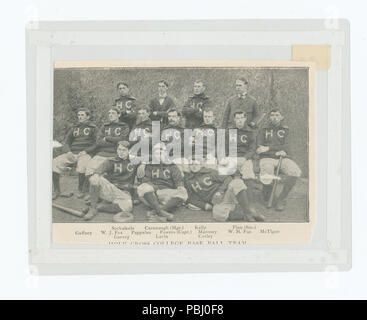 1791 an der Universität von Chicago Baseball Club, 1896; Holy Cross Base Ball Team 1896 (Nypl b 13537024-56430) Stockfoto