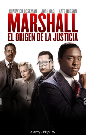 Erscheinungsdatum: Oktober 13, 2017 TITEL: Marshall STUDIO: Open Road Filme Regie: Reginald Hudlin PLOT: Über eine junge Thurgood Marshall, der erste Afrikaner - der Richter des Obersten Gerichtshofs, wie er Schlachten durch einen seiner Karriere - Definieren von Fällen. In den Hauptrollen: CHADWICK BOSEMAN als Thurgood Marshall. (Bild: © Open Road Filme/Unterhaltung Bilder) Stockfoto