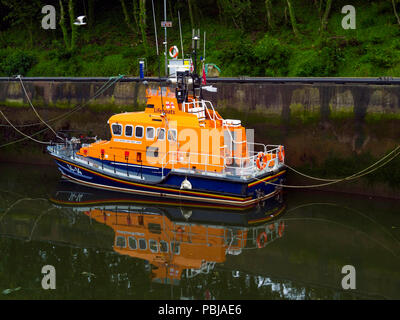 Die Trent klasse Rettungsboot 14-14 'George und Mary Webb markiert Whitby Rettungsboot" in Eyemouth Hafen Schottland Stockfoto