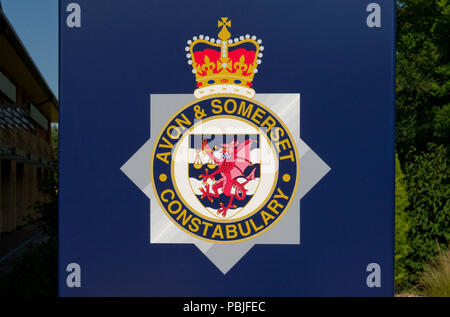 Avon and Somerset Constabulary und Avon Fire & Rescue Service Joint Headquarters, Portishead, Bristol, Großbritannien Stockfoto