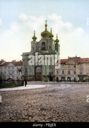 1832 Warschau Orthodoxe Kirche Postkarte MUD1 Stockfoto