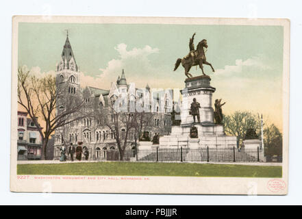 1835 Washington Monument und Rathaus, Richmond, Va (Nypl b 12647398-68220) Stockfoto