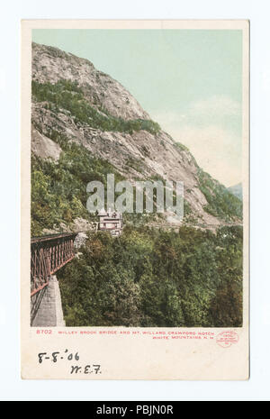 1854 Willey Brook Brücke und Mt. Willard von Crawford Notch, New Hampshire (Nypl b 12647398-67958) Stockfoto