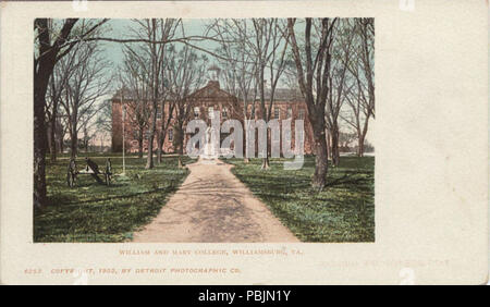 1855 William and Mary College in Williamsburg, VA. (NBY) 429356 Stockfoto