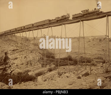 1857 William Henry Jackson (Amerikanische)-Dale Creek Bridge - Stockfoto