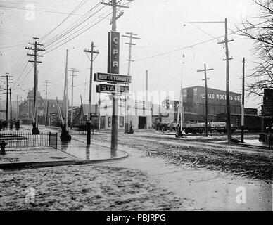 1876 Yonge Street, South West von der CPR-North Toronto Station Stockfoto