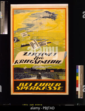 1880 zeichnet Kriegsanleihe 8te bei eurer Sparkasse LCCN 2004666207 Stockfoto