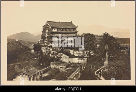 1881 Zhenhai Tower, oder fünf Geschichten Pogoda (NYPL Hades -2359202-4043558) Stockfoto