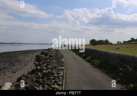 Der John Muir Weg in der Nähe des Blackness Castle Schottland Juli 2018 Stockfoto