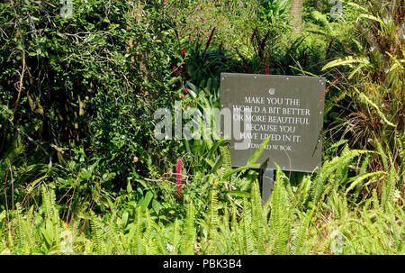 987 Machen Sie die Welt ein bisschen besser-Bok Tower Gardens - DSC 02252 Stockfoto
