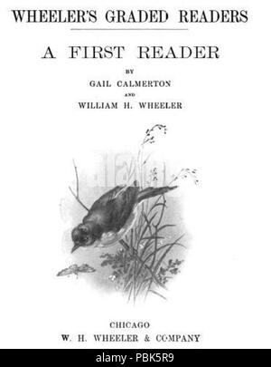 1846 Wheeler's graded Reader, eine erste Reader von Gail Calmerton und William H. Wheeler Stockfoto