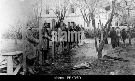 741 Aufhängen von Serben in Trebinje, August 1914 Stockfoto