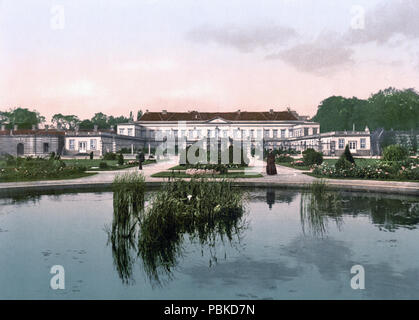 . English: Hannover. Schloss zu Herrenhausen. Zwischen 1890 und 1905 741 Hannover Schloss zu Herrenhausen (um 1895) Stockfoto