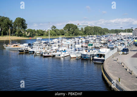 Jachthaven Katwijk, Niederlande. Es ist die einzige Marina am Strand in Nord- und Südholland. Stockfoto