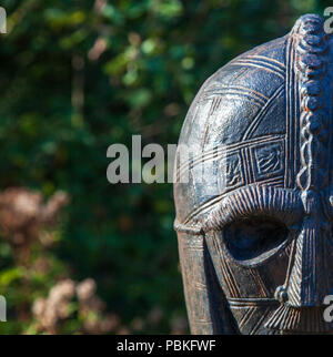 Ein waymarker auf dem Meridian in der Wyre Forest, Worcestershire, England Stockfoto