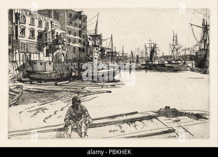 822 James Abbott Mcneill Whistler - Adler Wharf - Stockfoto