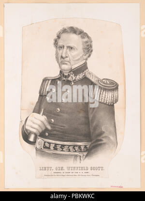 920 Http://hdl.loc.gov/loc.pnp/pga.11603 Lieut. Gen. Winfield Scott. Allgemein der Chefredakteur der US-Armee LCCN 2003671574 Stockfoto