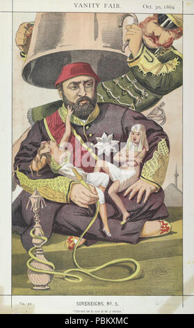 Abdülaziz, Vanity Fair, 1869-10-30. Stockfoto