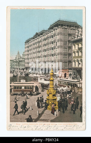 938 Lotta Brunnen und Palace Hotel, San Francisco, Calif (Nypl b 12647398-67562) Stockfoto