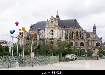 Pariser Kirche - Eglise Saint Eustache (Kirche Saint Eustache) im Les Halles von Paris, Frankreich, Europa. Stockfoto