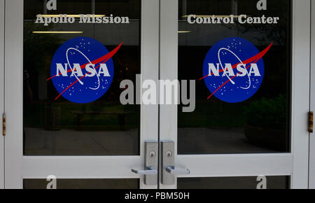 NASA Apollo Mission Control Eingang Stockfoto