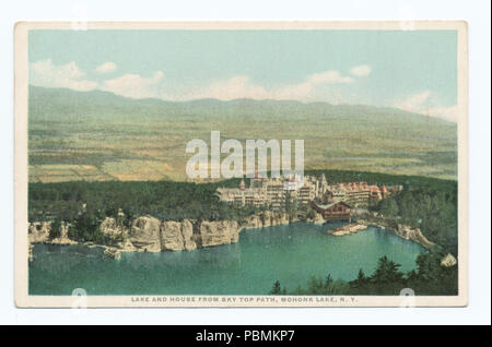 882 See und Haus von Sky oberen Pfad, Mohonk See, N. Y (Nypl b 12647398-79521) Stockfoto