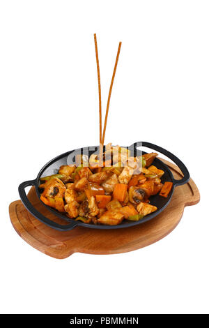 Fleisch Saute Stockfoto