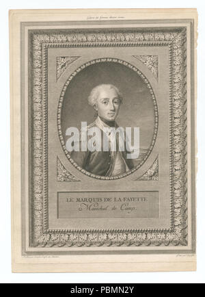 891 Le Marquis de La Fayette Maréchal de Camp (Nypl b 13075520-422187) Stockfoto