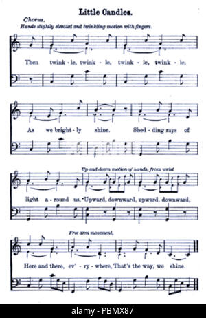 925 Kleine Kerzen (Chorus; 1896) Stockfoto