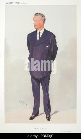 Abe Bailey, Vanity Fair, 1908-09-09. Stockfoto