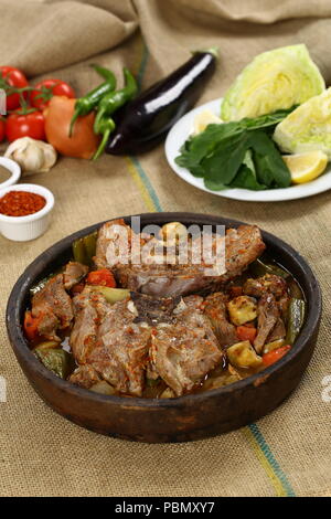 Rindfleisch saute im Eintopf Auflauf Stockfoto