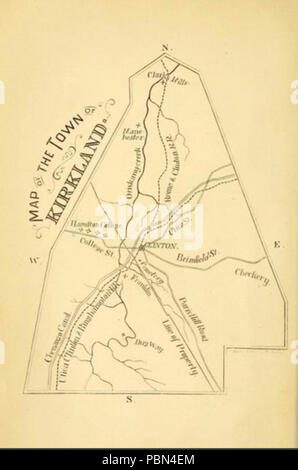 994 Karte der Stadt von Kirkland, New York, von 1874 Stockfoto