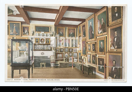 998 Marine Zimmer, Peabody Museum, Salem, Masse (Nypl b 12647398-75596) Stockfoto