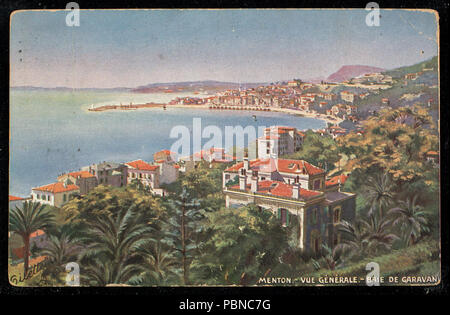 1015 Menton-Vue Generale. - Baie de Garavan (NBY) 444048 Stockfoto