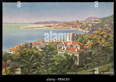 1015 Menton-Vue Generale-Baie De Garavan (NBY) 443532 Stockfoto