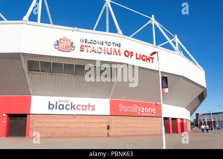 Das Stadion des Lichts, Vaux Brauerei, Schafställe, Verschleiß, Tyne und Sunderland, England, Vereinigtes Königreich Stockfoto