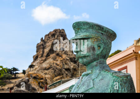 Statue in Myrina Lemnos, Griechenland Stockfoto